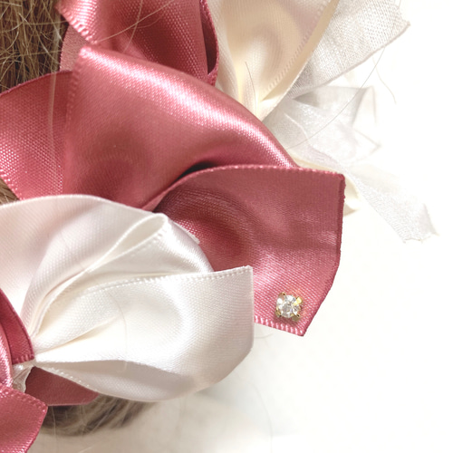 ホイップクリーム【セット】（ピンク） ヘッドドレス（アクセサリー