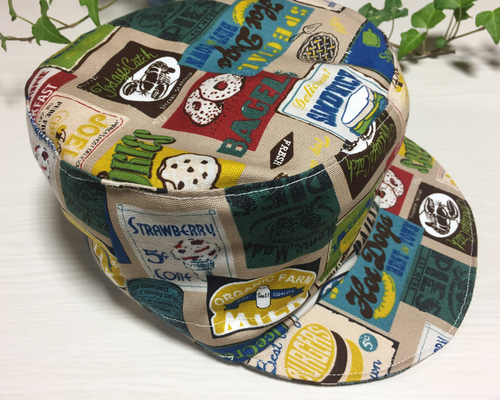 ☆サイクルキャップ☆【No.35】ツバに虎柄