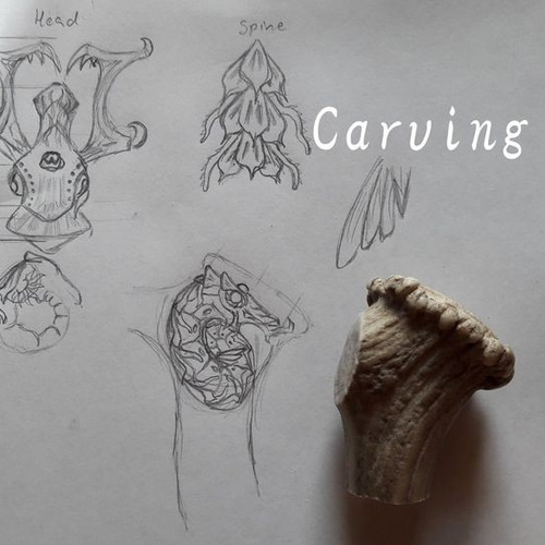 ハンドメイド小さい置物 Jörmungandr その他置物 Carving Nature 