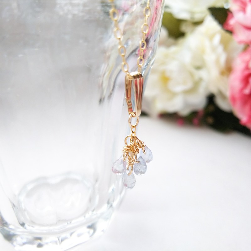 非加熱サファイアのネックレス(14kgf)