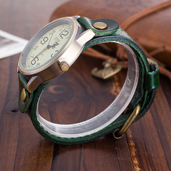 再販ユニセックスタイプの時計付ブレスレットで、年齢・男女問わず人気です。ネイビ 4枚目の画像