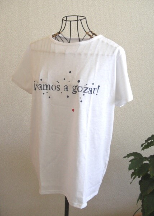 SALE ワイドレディースTシャツ　Vamos a gozar! 3枚目の画像