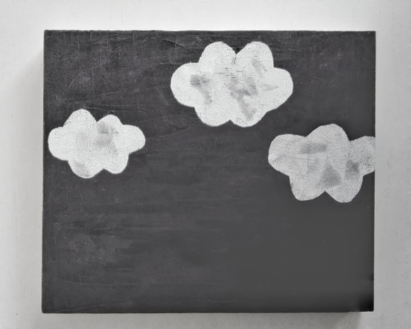 黒板画　３匹の雲 1枚目の画像