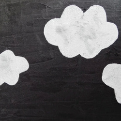 黒板画　３匹の雲 3枚目の画像
