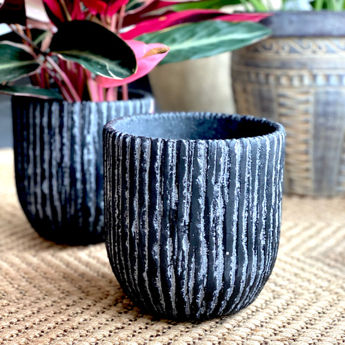 デザイン鉢 】陶器 5.5号サイズ 観葉植物/インテリア 一輪挿し・花瓶