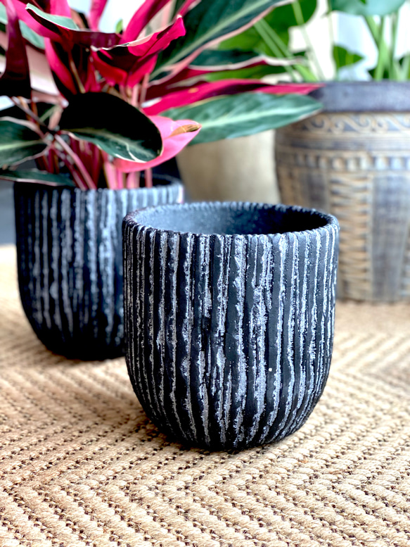 デザイン鉢 】陶器 5.5号サイズ 観葉植物/インテリア 一輪挿し デザイン鉢 】陶器 5.5号サイズ 観葉植物/インテリア 一輪挿し