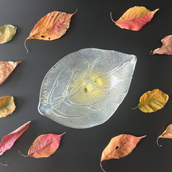 Leaf  葉っぱのお皿　ゴールド大 7枚目の画像