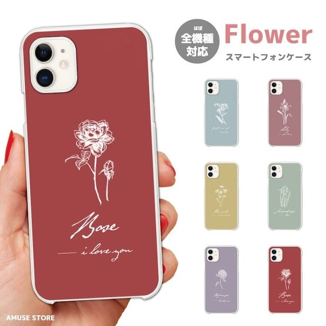 【BURGA】チェック柄&花柄☆Flower Girl☆スマホ〇機種各種 BURGA】チェック柄&花柄☆Flower Girl☆スマホ〇機種各種 (BURGA