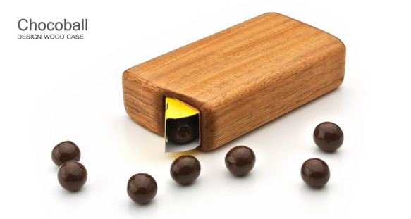 【受注製作：送料無料】　チョコボール専用木製ケース 1枚目の画像