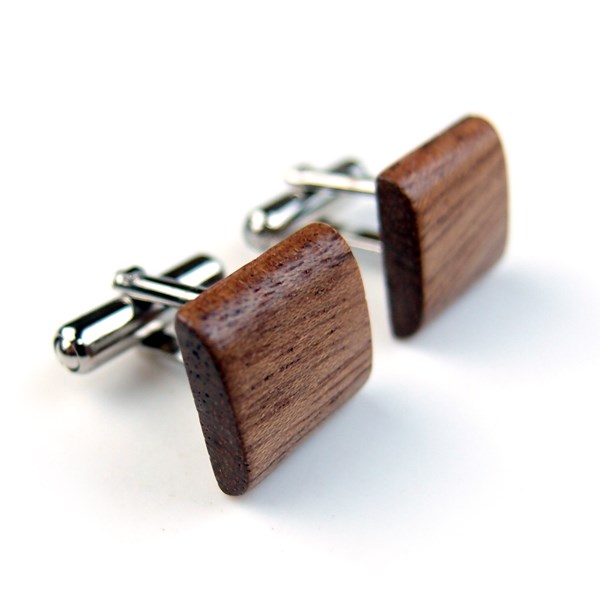 【受注製作：送料無料】　木製カフス　N