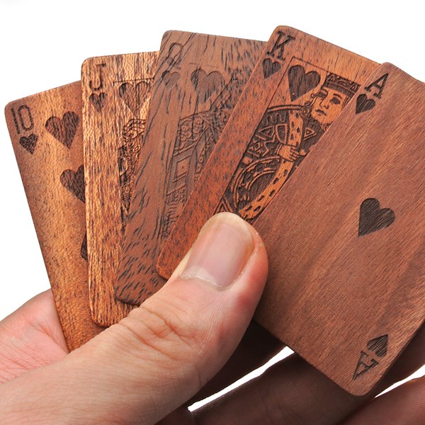 【受注製作：送料無料】　 木製トランプ　Miniサイズ（インテリア用）