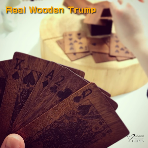 受注製作：送料無料】 木製トランプ 50*75（インテリア用） その他