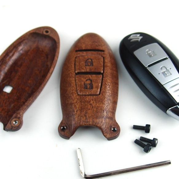 為SUZUKI Swift汽車定制木質智能鑰匙包 第6張的照片