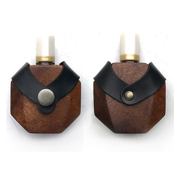 Rohto Gold 40 的定制外殼，由木材和皮革製成 [定做] 第4張的照片