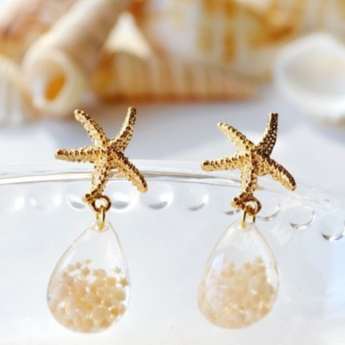 K10 ピアス スタージュエリー K10 WG 2017 秋 限定 しずく マルチ