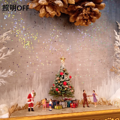 クリスマス☆イルミネーション卓上オブジェ☆ミニチュア・ジオラマ