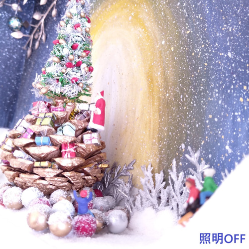 クリスマス☆イルミネーション卓上オブジェ☆ミニチュア・ジオラマ