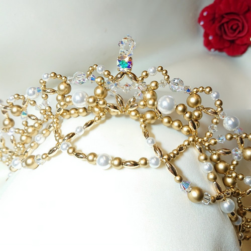 ☆バレエティアラ ゴールド×クリア オーロラ・森の女王☆ カチューシャ