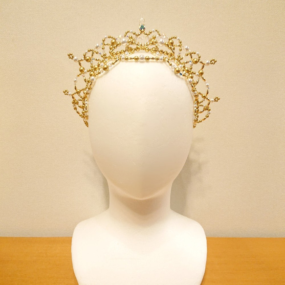 ☆芭蕾頭飾黃金×透明極光・森林女王☆ 第2張的照片