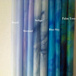 手染めシルクスカーフ     カラー:ヤシの木　＜Palm Tree> 6枚目の画像