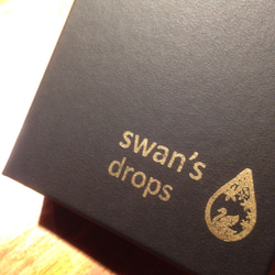 swan's drops  swan no.01(スワンと花) イヤリング natural 5枚目の画像