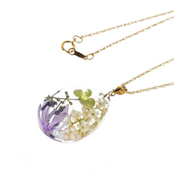 【受注製作】山野草 森の花のペンダント(スプリングエフェメラル・ヤブデマリ)・14kgf 6枚目の画像