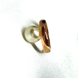 高品質 ツヤリング ステンレスリング ステンレス指輪 ピンキーリング ピンクゴールド 2枚目の画像