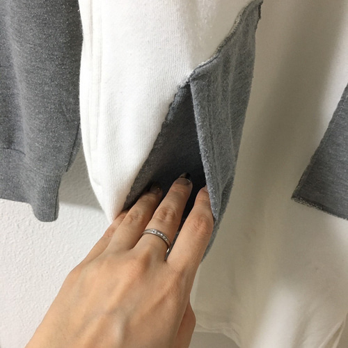 Remake long parka dress / リメイクパーカーワンピース (D.GRN