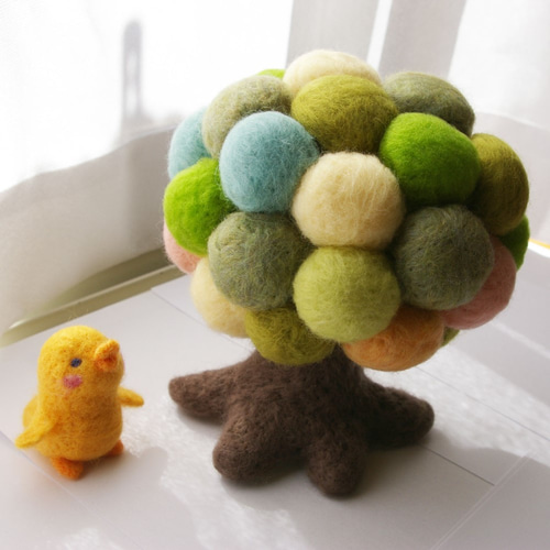 羊毛フェルト ひよこさん 羊毛フェルト kokoro 通販 3451591｜Creema