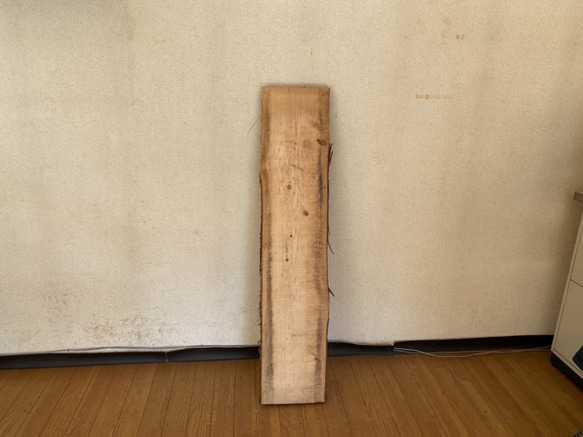 樹種ヒノキ　無垢板 天然1枚板 端材 古材 アウトレット 幅19〜22cm×長さ107cm×厚4.5cm 3枚目の画像