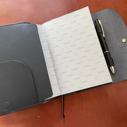 B6サイズレザー手帳カバー(無印、ハイタイド・デルフォニックス・ラコニック等に) 2枚目の画像