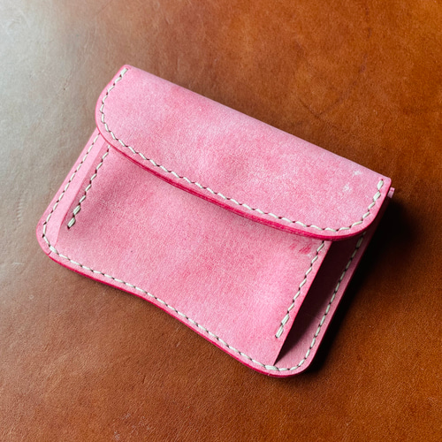 ピンク⌘ミニ財布カードケース小銭入れ薄型コンパクト その他ミニ財布