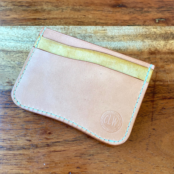 イエロー⌘ミニ財布カードケース小銭入れ薄型コンパクト 4枚目の画像