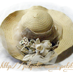 花が咲くオトメの麦わら帽子 1枚目の画像