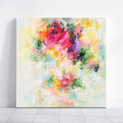 油彩画　【花】　抽象 0_079a1775cdeed4d0ed43a009bbba