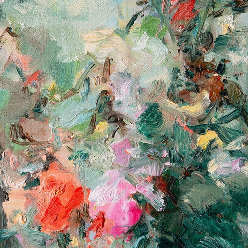 送料無料】美しい庭 抽象画 油絵 絵画 Whale Gallery 通販