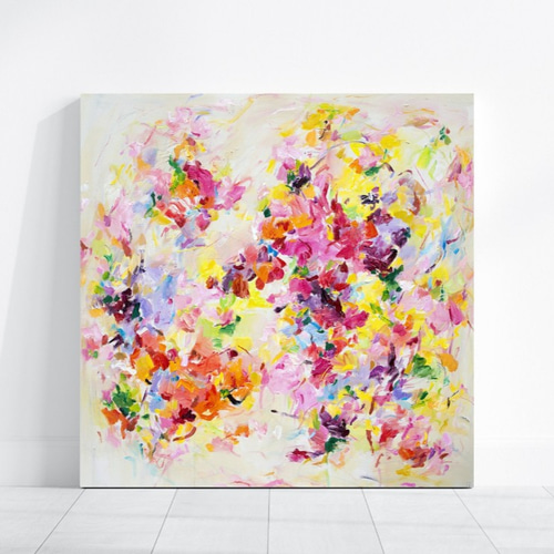送料無料】春の花 抽象画 油絵 絵画 Whale Gallery 通販