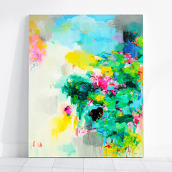 絵画 860 油絵/抽象画風/自然の造形/天然水晶/P15号 絵画 860 油絵/抽象画風/自然の造形/天然水晶/P15号 美術品