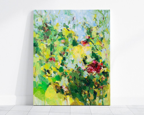 送料無料】ポピーの花 抽象画 油絵 絵画 Whale Gallery 通販 12872753