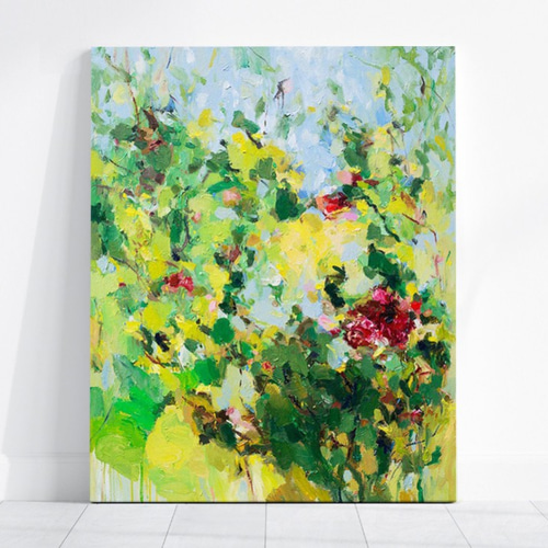 送料無料】ポピーの花 抽象画 油絵 絵画 Whale Gallery 通販 12872753