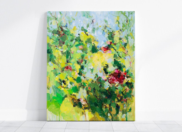 送料無料】ポピーの花 抽象画 油絵 絵画 Whale Gallery 通販