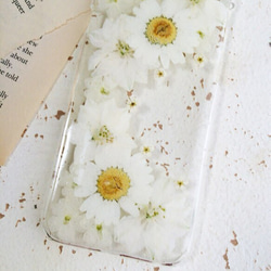 ⑥white love押し花iPhone6/6sケース 2枚目の画像