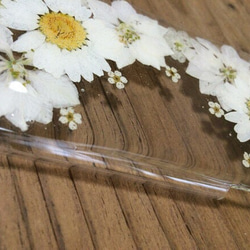 ⑥white love押し花iPhone6/6sケース 4枚目の画像