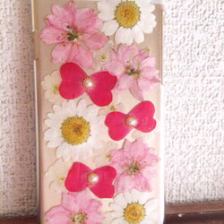 ⑥押し花ローズリボンのiPhone6ケース 5枚目の画像