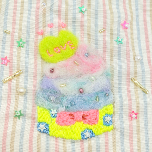 カップケーキのフリル巾着♡ 2枚目の画像