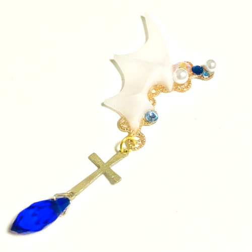 幸せの青い小鳥✨ピアス✨白魔術 - ピアス