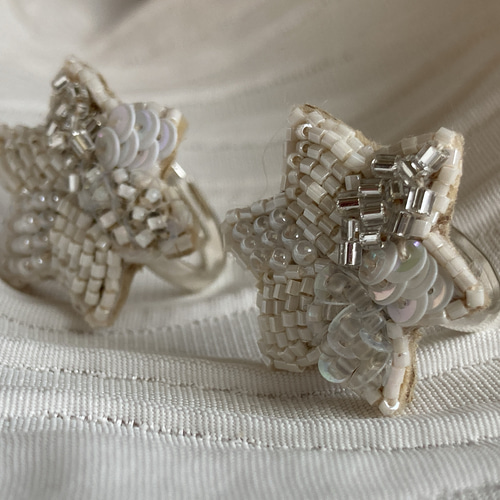 オートクチュール刺繍】星のカケラの指輪 #2 （リング） 指輪・リング