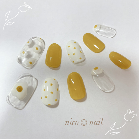 卵ネイル ネイルチップ（つけ爪） にこ☺︎ 通販 12943255｜Creema