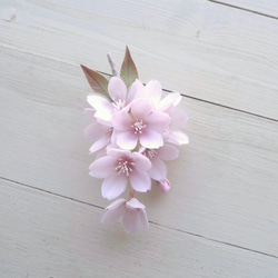 【受注作製】布の花　桜のコサージュ  2021 2枚目の画像
