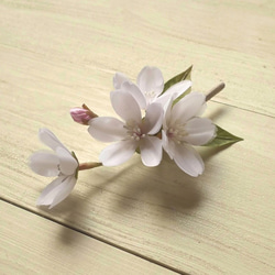 布の花　桜のひと枝コサージュ　2017 5枚目の画像